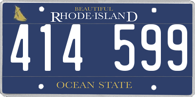RI license plate 414599