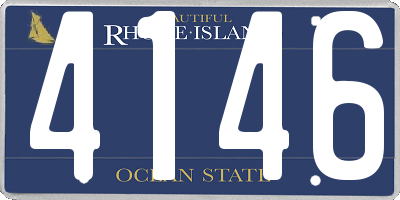 RI license plate 4146