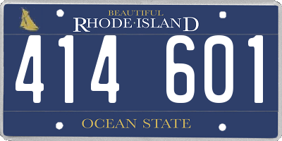 RI license plate 414601