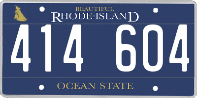 RI license plate 414604