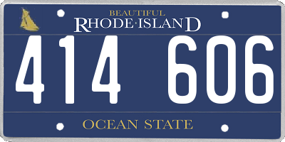 RI license plate 414606