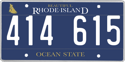 RI license plate 414615