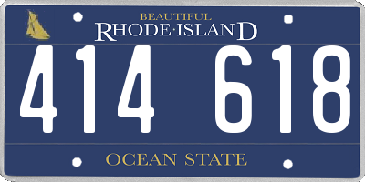 RI license plate 414618
