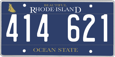 RI license plate 414621