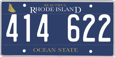 RI license plate 414622