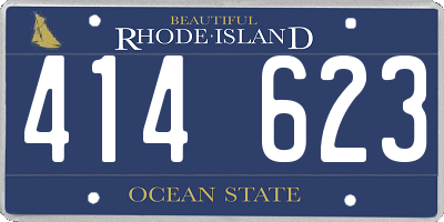 RI license plate 414623