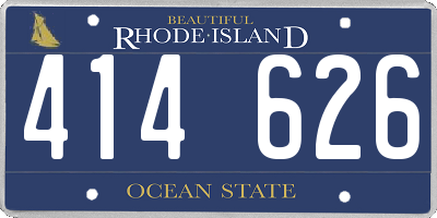 RI license plate 414626
