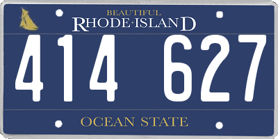 RI license plate 414627