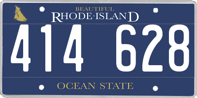 RI license plate 414628