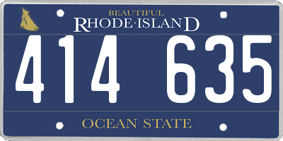 RI license plate 414635