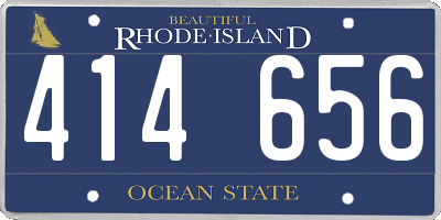 RI license plate 414656