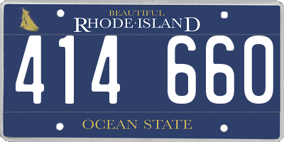 RI license plate 414660