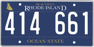 RI license plate 414661