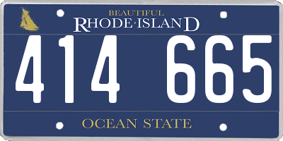 RI license plate 414665