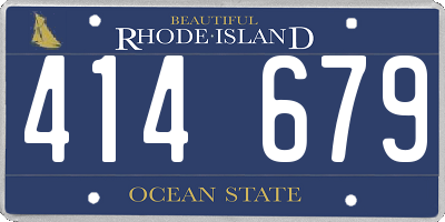 RI license plate 414679