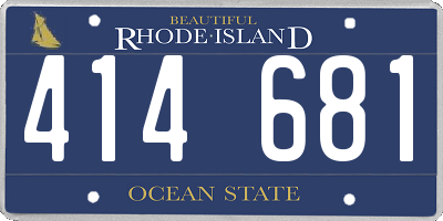 RI license plate 414681