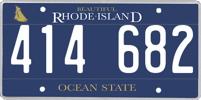 RI license plate 414682