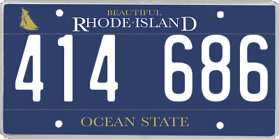 RI license plate 414686