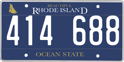RI license plate 414688