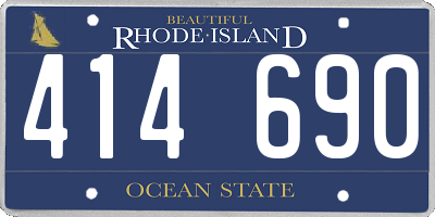 RI license plate 414690