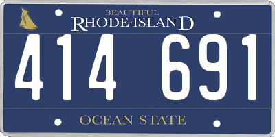 RI license plate 414691
