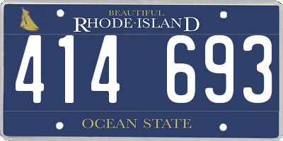 RI license plate 414693