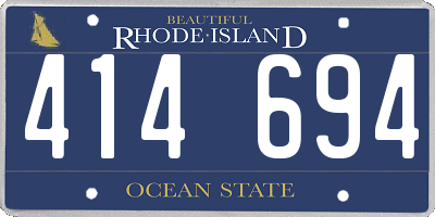 RI license plate 414694