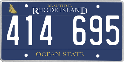 RI license plate 414695