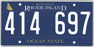 RI license plate 414697