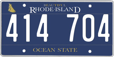 RI license plate 414704