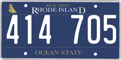 RI license plate 414705