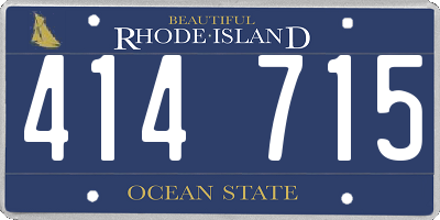 RI license plate 414715