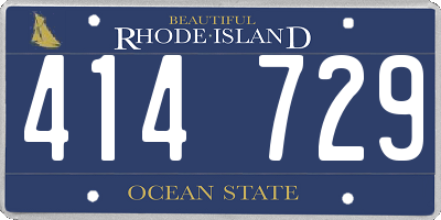 RI license plate 414729