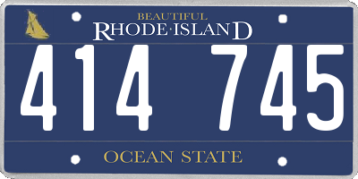 RI license plate 414745