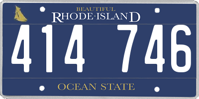 RI license plate 414746