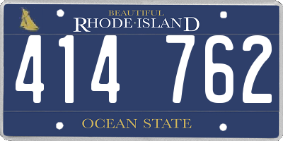 RI license plate 414762