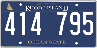 RI license plate 414795