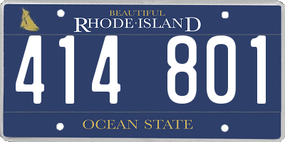 RI license plate 414801