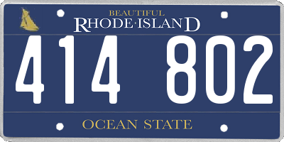 RI license plate 414802