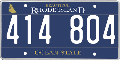 RI license plate 414804