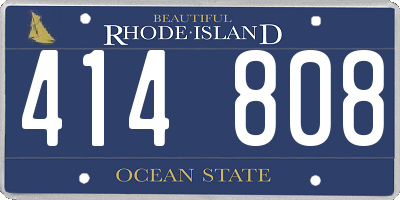 RI license plate 414808