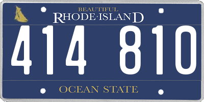 RI license plate 414810