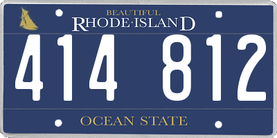 RI license plate 414812