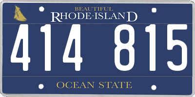 RI license plate 414815