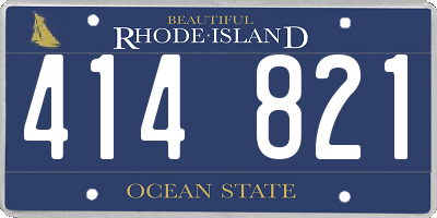 RI license plate 414821