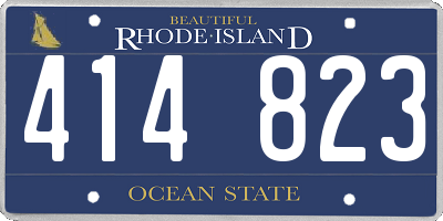 RI license plate 414823
