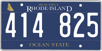 RI license plate 414825