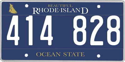 RI license plate 414828