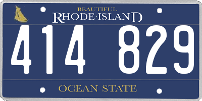 RI license plate 414829