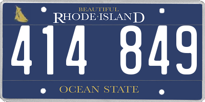 RI license plate 414849